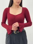 کراپ آستین دلبری کد 12977