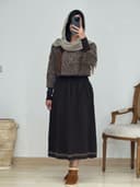 بلوز و دامن زبرا کد 12970