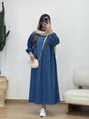 پیراهن جین پاییزه هلما  کد 12918