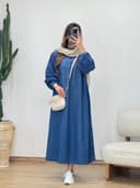 مانتو پیراهنی جین کد 121073