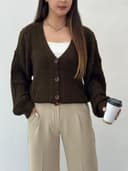 ژاکت بافت ماهرخ کد 12823