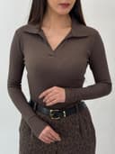 بلوز یقه شکاری کد 12970