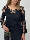 شومیز و تاپ گیپور ترک کد 12985