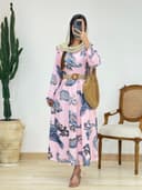 پیراهن ایتالیایی ترمه کد 12691