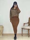 رویه و سارافون فینگردار پلنگی کد 12972