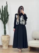 ست ژیله و شومیز قیطون دوزی کد 12604