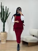 ژیله ودامن بافت کد 12250
