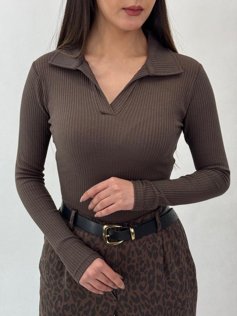 بلوز یقه شکاری کد 12970