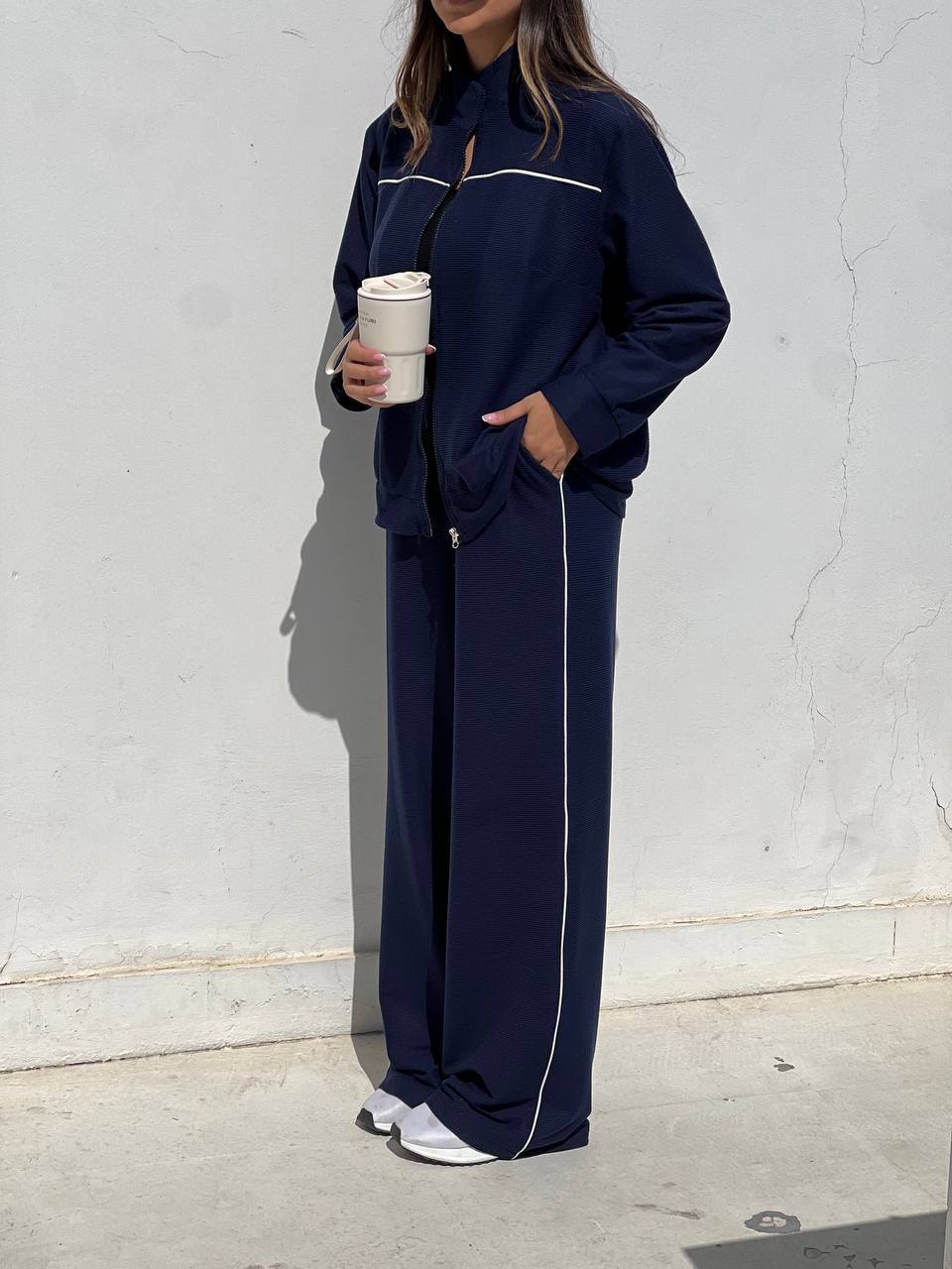 ست بامبر و شلوار بازل کد 12914