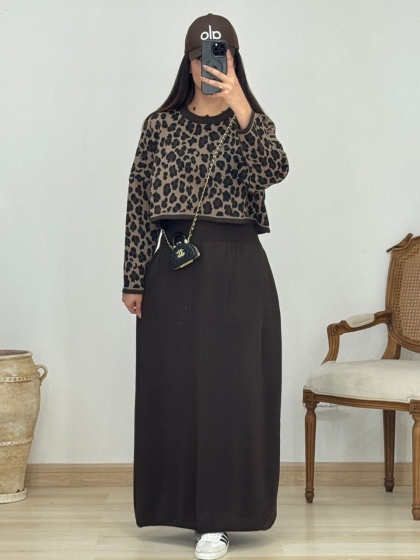 رویه و سارافون پلنگی کد 12912