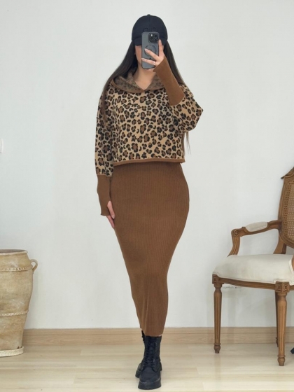 رویه و سارافون فینگردار پلنگی کد 12992