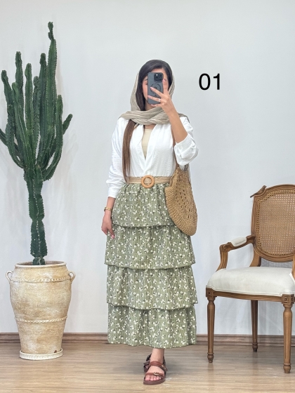 دامن طبقه ای کد 12496